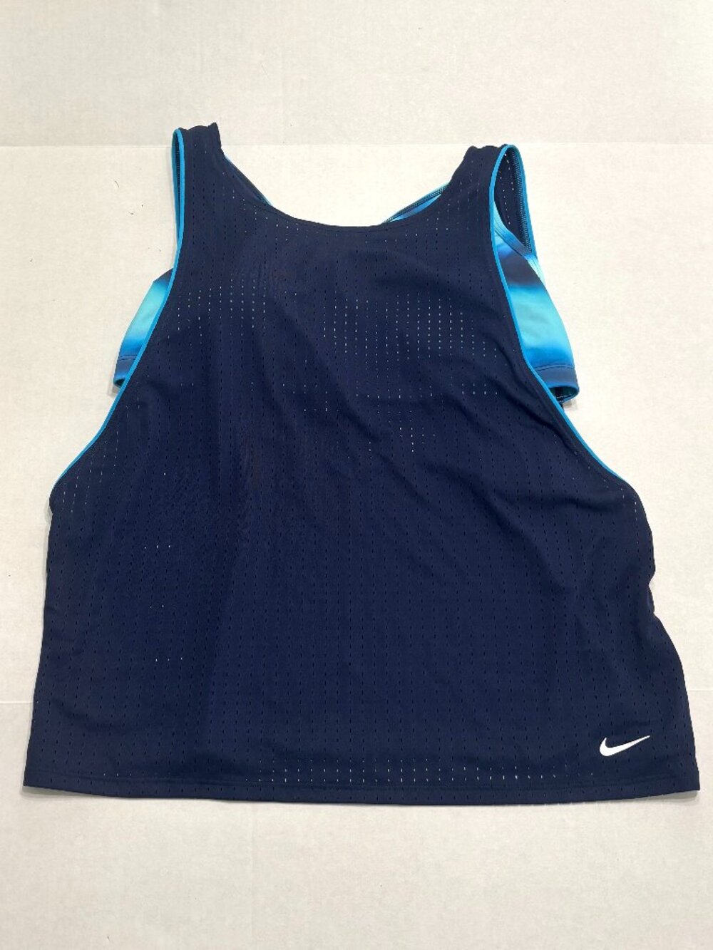 NWT Nike Horizon Stripe Convertible Layered Tankini Size Large